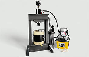 Прес для олії 30 тонн холодного пресування на 4 літри капролон маслостанція (повний комплект) "PRO" OilExpress