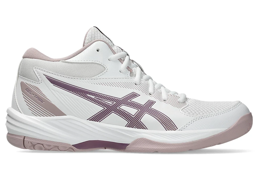 Кросівки для волейболу високі жіночі Asics Gel-Task 4 MT 1072A105-101 White/Dusty Mauve
