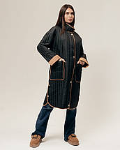 Пальто ICON 3120 44 чорне, фото 2