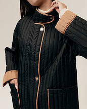 Пальто ICON 3120 44 чорне, фото 5