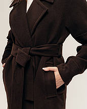 Пальто Fine Line 283 42 коричневе кашемір, фото 4