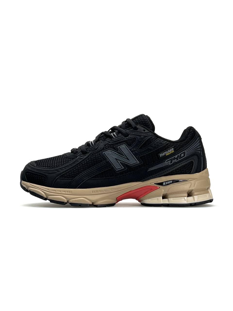 Чоловічі кросівки New Balance 740 Black, кеди Нью Беланс шкіра текстиль Gore-Tex, термочорної 41