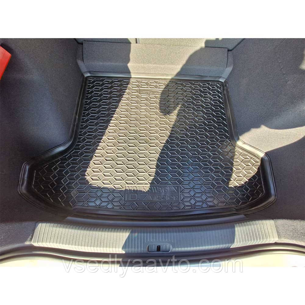 Килимок у багажник Volkswagen ID.7 Vision (Avto-Gumm) пластик + гума, фото 1