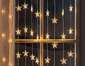 XMAS Гірлянда штора Зорепад 120L на мідний пров CURTAIN 3M*180CM Теплий Біла WW