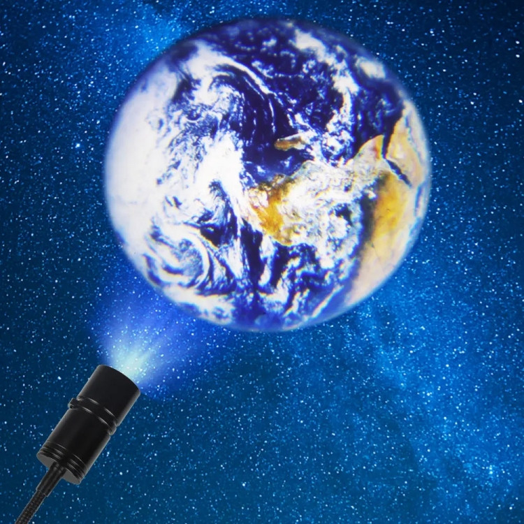 Лазерний нічник-проектор Земля від USB, фото 1