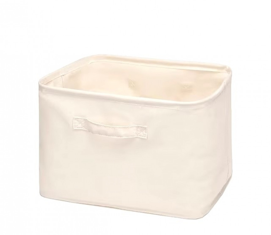 Кошик білий водонепроникний для іграшок та білизни 50х40 см, фото 1