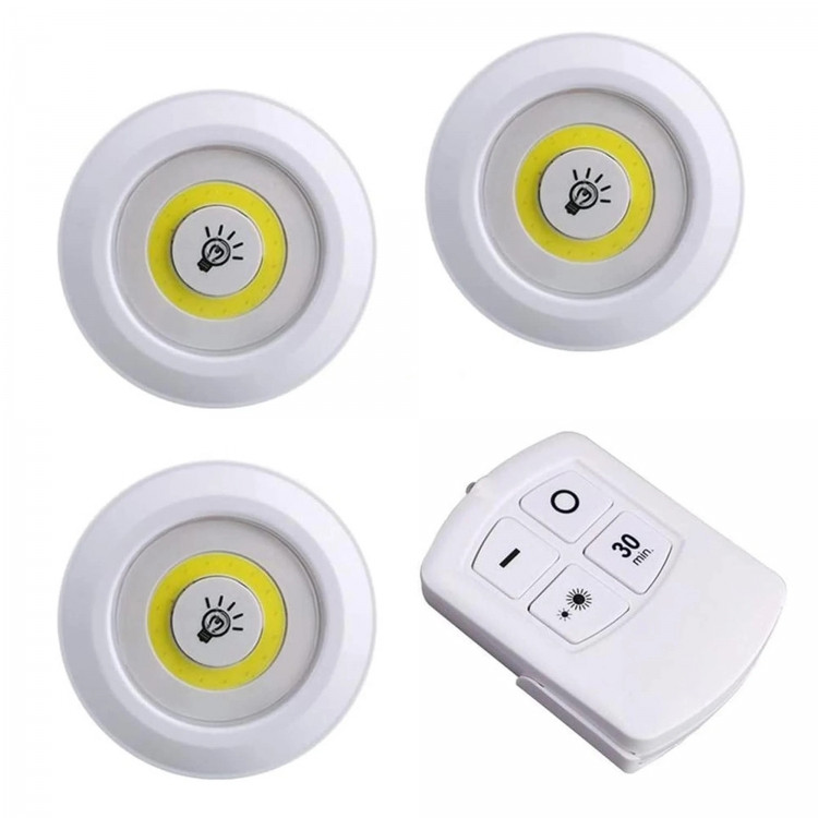 Настінне підсвічування з пультом та таймерів 3 лампи, фото 1