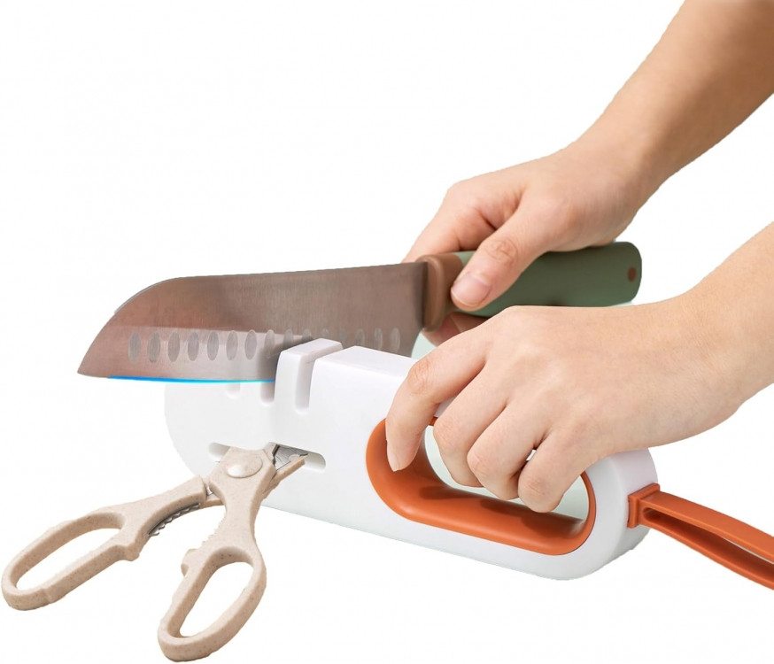 Професійна точила для ножів та ножиць 4 в 1, фото 1