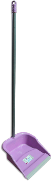 Совок для прибирання з гумкою, довга ручка, 25,5 х 24,5 х 5 см (92 см) TM Zambak Plastik Д 84613