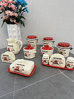 2234-11 Глечик "Happy Kitchen" (об'єм-1л, висота-14см)., фото 3