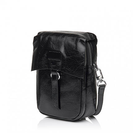Сумка жіноча з натуральної шкіри чорна BAGS4LIFE 9813B, фото 1