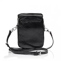 Сумка жіноча з натуральної шкіри чорна BAGS4LIFE 9813B, фото 3