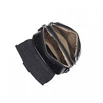 Сумка жіноча з натуральної шкіри чорна BAGS4LIFE 9813B, фото 4