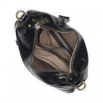 Сумка жіноча з натуральної шкіри чорна BAGS4LIFE 6942, фото 6