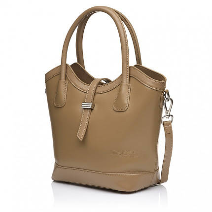 Сумка жіноча з натуральної шкіри бежева BAGS4LIFE 8858, фото 1