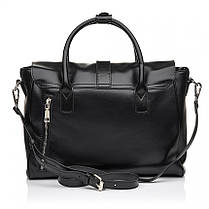 Сумка жіноча з натуральної шкіри чорна BAGS4LIFE 7750, фото 5