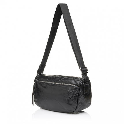 Сумка жіноча з натуральної шкіри чорна BAGS4LIFE FG-8528, фото 1