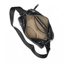 Сумка жіноча з натуральної шкіри чорна BAGS4LIFE FG-8528, фото 6