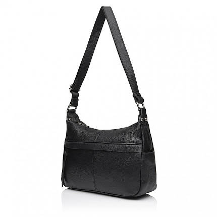 Сумка жіноча з натуральної шкіри чорна BAGS4LIFE 8539, фото 1