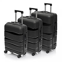 Велика валіза з поліпропілену BAGS4LIFE PP002 чорний, фото 6