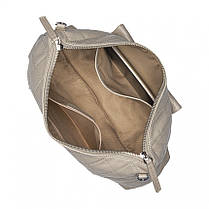 Жіноча сумка з натуральної шкіри сіро-бежева BAGS4LIFE FG-8533, фото 4
