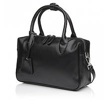 Сумка жіноча з натуральної шкіри чорна BAGS4LIFE 9901, фото 6