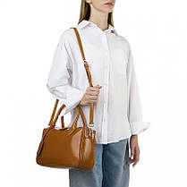 Сумка жіноча з натуральної шкіри руда BAGS4LIFE 9901, фото 5