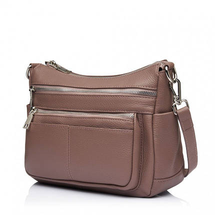 Сумка жіноча з натуральної шкіри фіолетова BAGS4LIFE 8532, фото 1