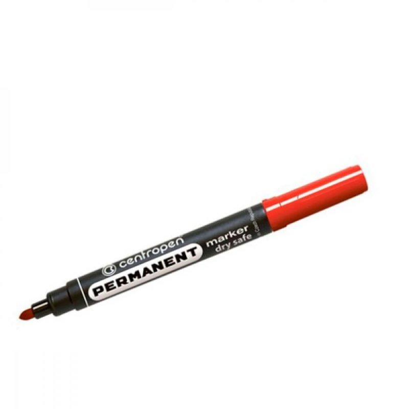 Маркер Centropen Dry Safe 8510 перманентний 2,5мм червоний 641728