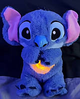 Стіч дихаючий Антистресова М'яка іграшка з заспокійливою,музикою, Світлом і Ритмічним Диханням, іграшка для сну