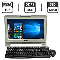 Моноблок MSI MS-A923/ 18.5" (1366x768)/ Atom D525/ 8 GB RAM/ 120 GB SSD/ HD