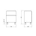 Тумба підлогова Qtap Albatross 605х825х460 White QT0173TN600DW, фото 3