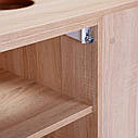 Тумба підвісна Qtap Pisces 600х480х470 Whitish oak зі стільницею QT2579TPL603WO, фото 9