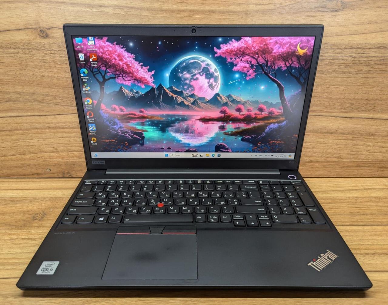 Б/в Ноутбук Б-клас Lenovo ThinkPad E15 15.6" 1920x1080| Core i5-10210U| 16 GB RAM| 480 GB SSD| UHD