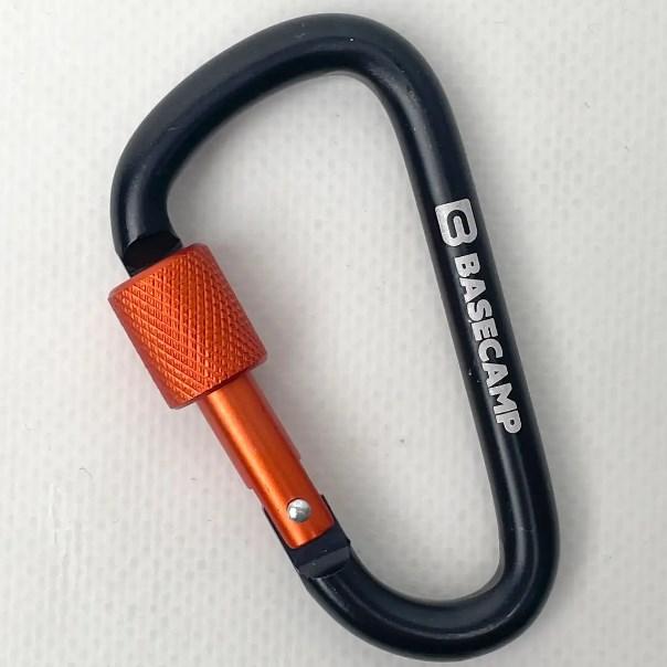 Карабін алюмінієвий Base Camp Delta 8 Screw Set, Black BCP, фото 1