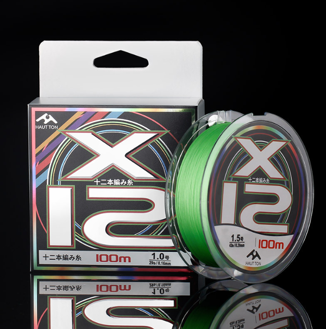 Шнур Haut TON X12 100 м,  плетений 12-жильний 0,20 мм тест 19,5 кг
