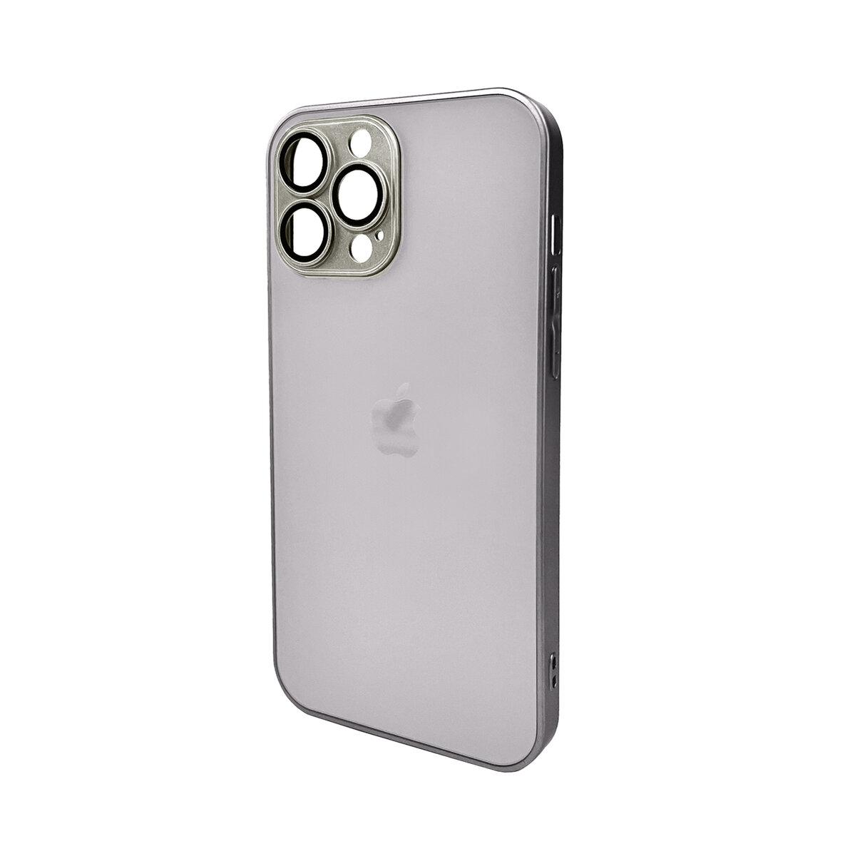 Чохол для смартфона AG Glass Matt Frame Color Logo for Apple iPhone 12 Pro Max Titanium Grey