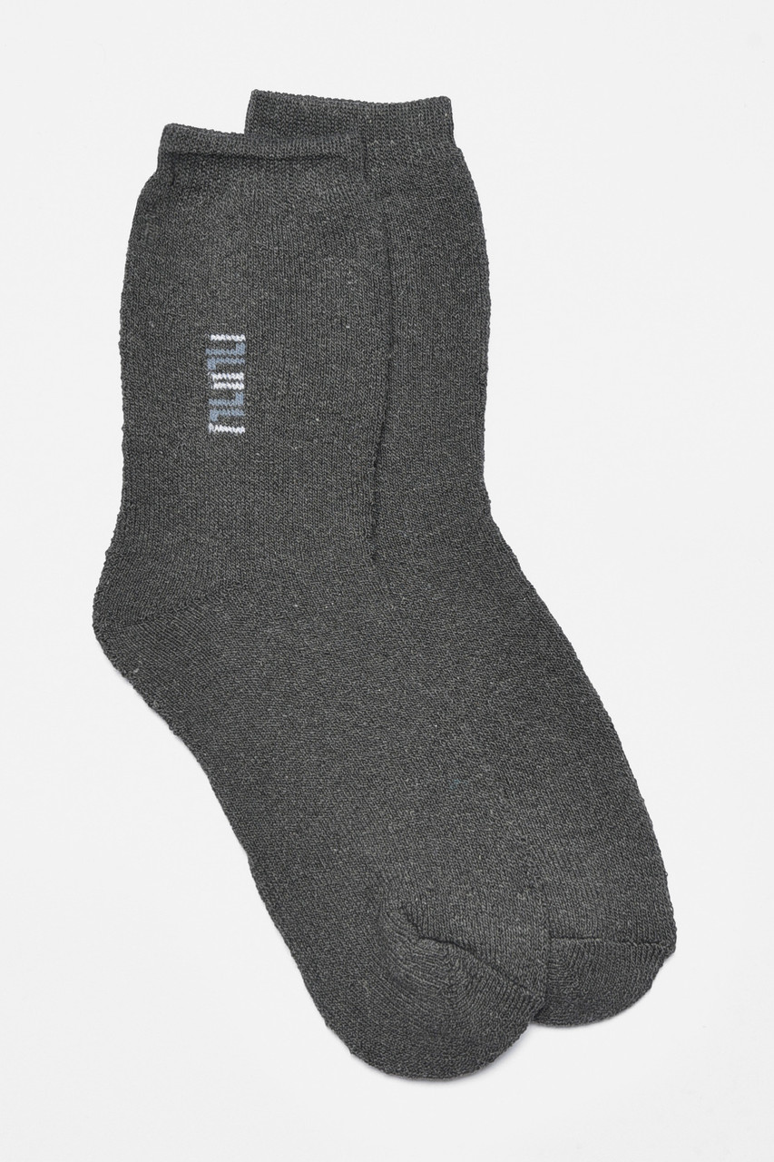 Шкарпетки чоловічі махрові темно-сірого кольору р.42-48 190071M, фото 1