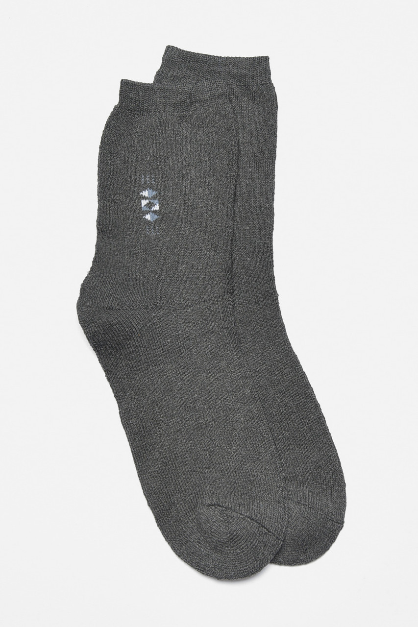 Шкарпетки чоловічі махрові темно-сірого кольору р.42-48 190179M, фото 1