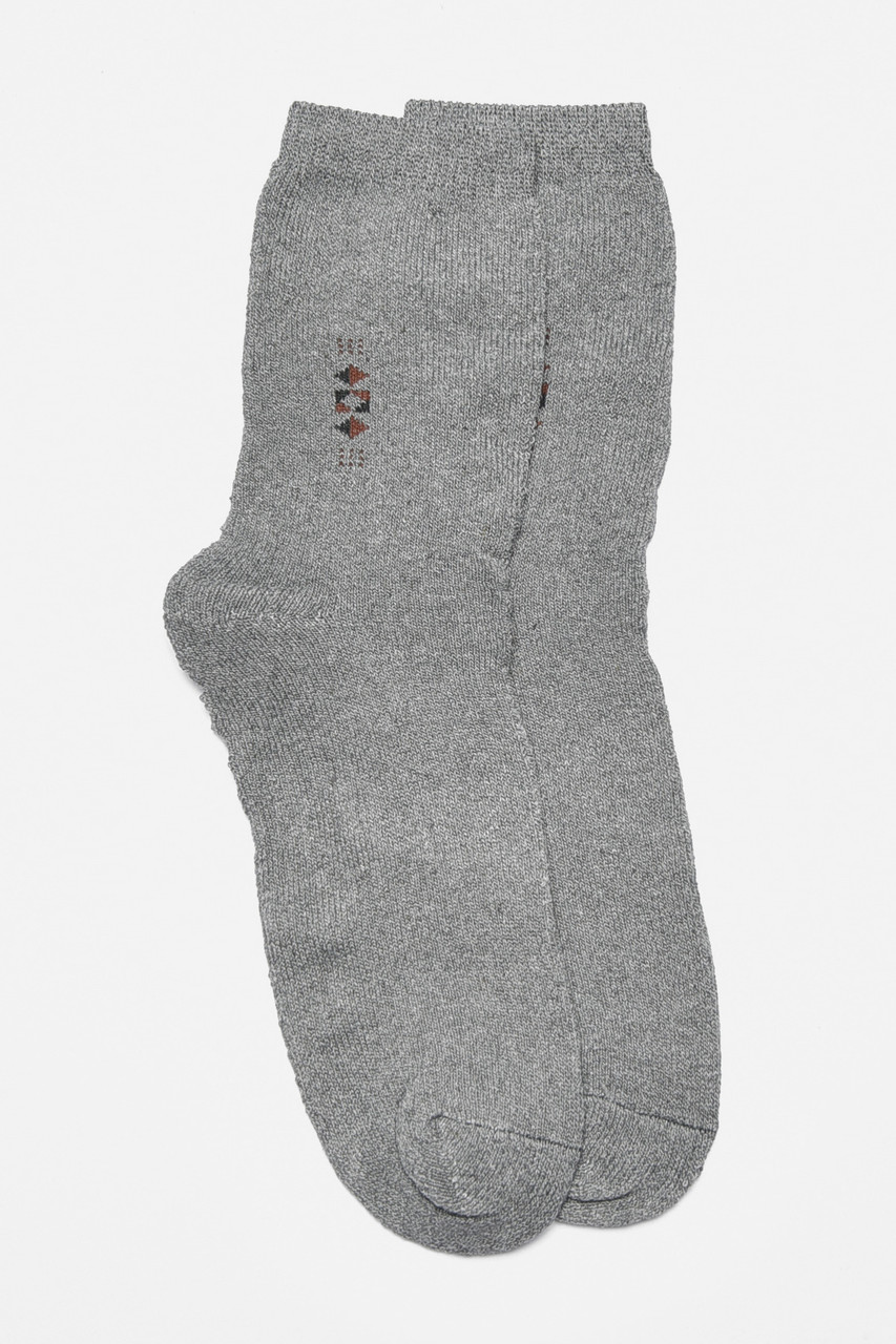 Шкарпетки чоловічі махрові сірого кольору р.42-48 190180M, фото 1