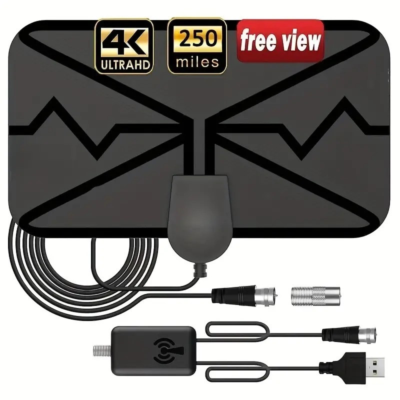 Пристрій Mini 4K з підсилювачем для цифрового ТБ підтримка 4K, 1080P, HDTV, DTMB, ATSC, DVB-T та інших стандартів, фото 1