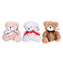 М`яка іграшка "Ведмедик з бантом" 14 см в асортименті
