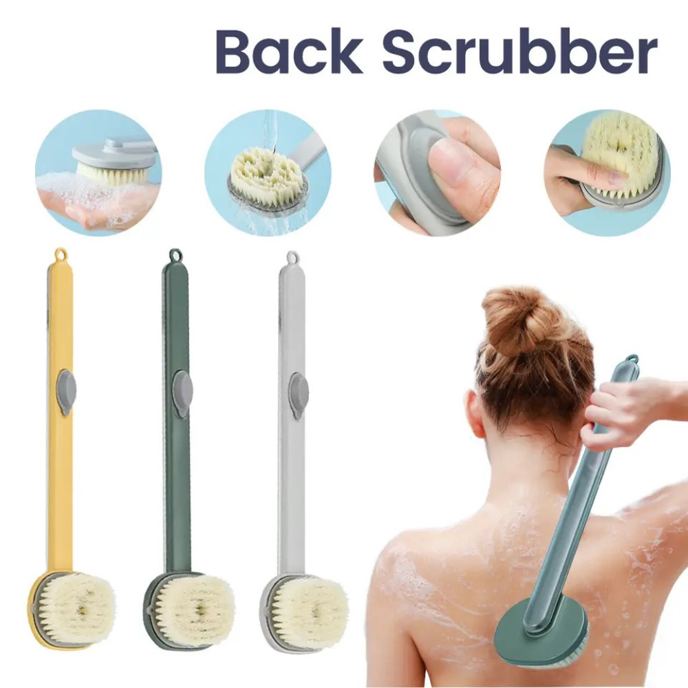 Щітка з довгою ручкою для душу з ємністю для мийного засобу Body brush AND LY-588