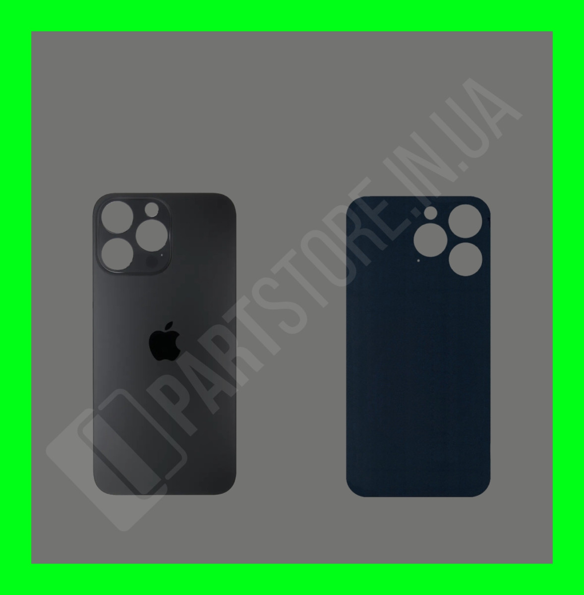 Кришка iPhone 14 Pro Max Space Black (великий отвір)