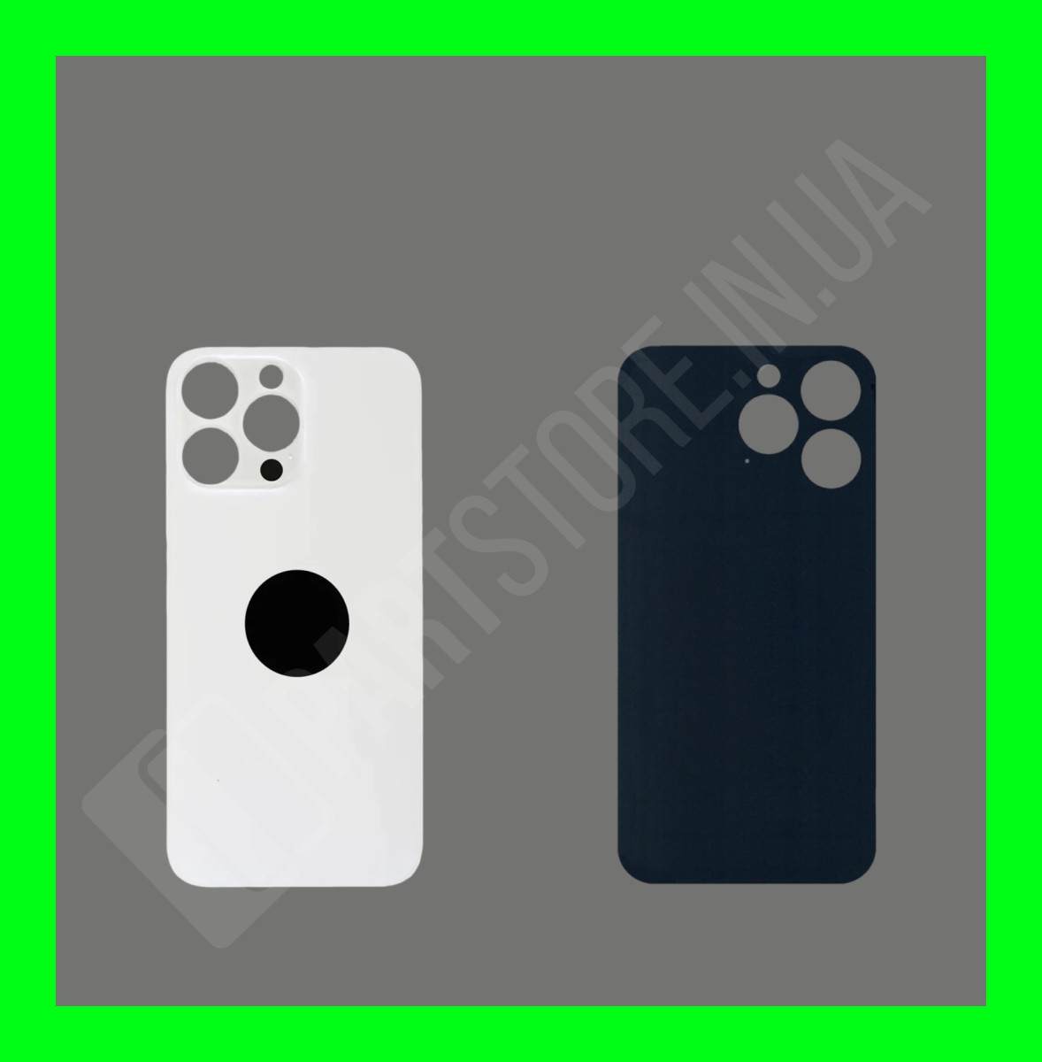 Кришка iPhone 14 Pro Silver (великий отвір)