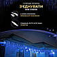 Вулична гірлянда Бахрома 20 м, 390 LED, синя, білий дріт, фото 8