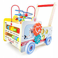 Розвиваюча іграшка штовхач Ecotoys Швидка допомога