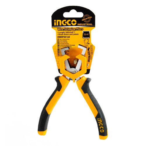 Кліщі для зняття ізоляції 160 мм INGCO, фото 1