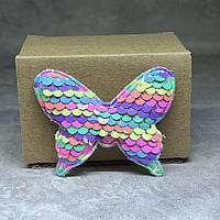 Аплікація Метелик (паєтка), 5*5,5 см, колір-мікс, шт, Різнокольоровий