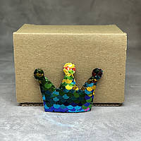 Аплікація-паєтка Корона, 5*4 см, колір-мікс, шт, Різнокольоровий